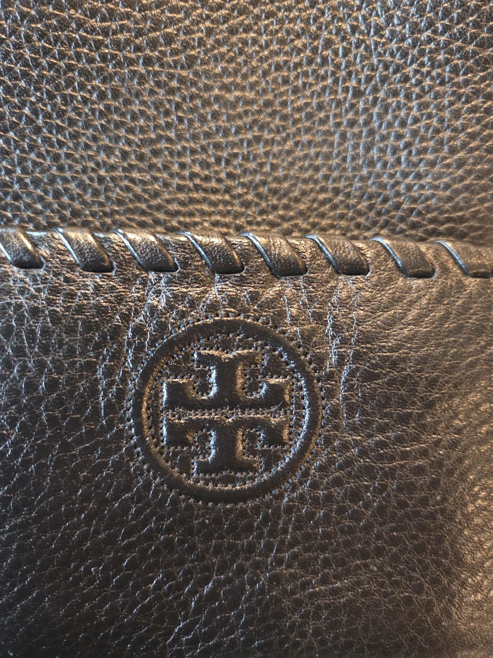 Tory Burch Black Leather Crossbody Bag with Wallet